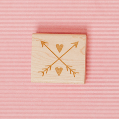 Art Stamp--2 hearts and 2 arrows