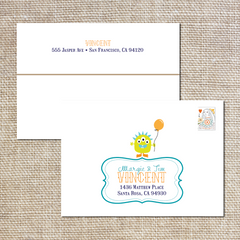 Little Monster Printed Envelopes