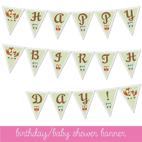 Baby Shower or Birthday banner