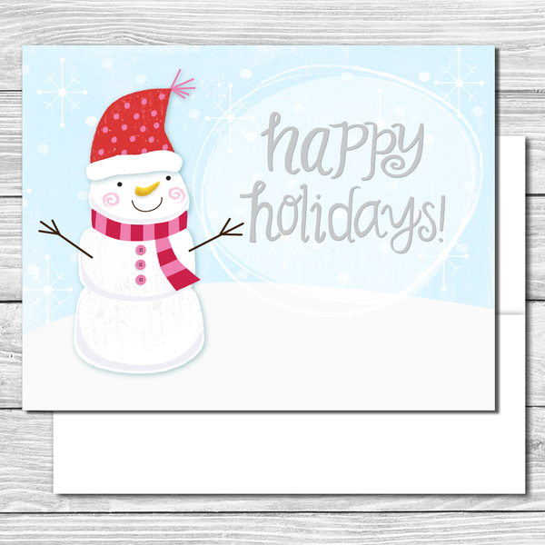 Happy Holidays! Hand drawn greeting card