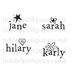 New Baby Name Great Kiddo Party Favor Stamp