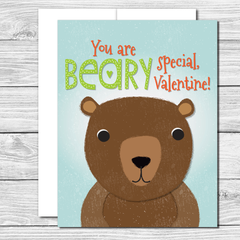 Valentine's Card with cute bear