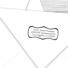 Return Address Stamp in Bracket