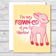 Valentine's Card with sweet deer