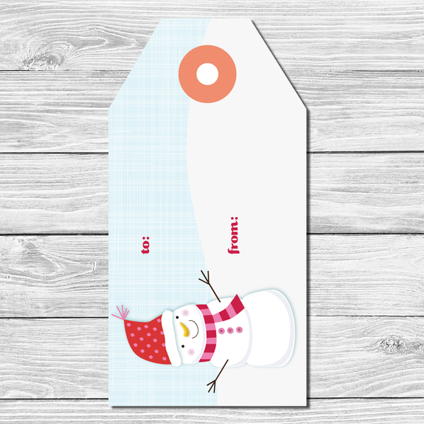 Snowman Holiday Gift Tags