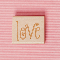 Art Stamp--Love with a heart