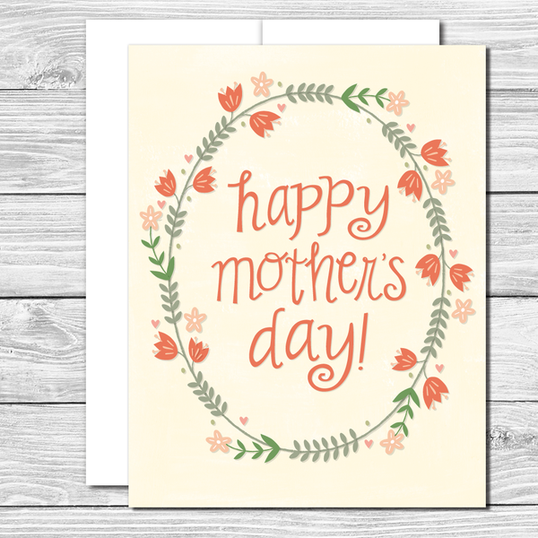 Happy Mother's Day! Hand drawn Mother's Day card